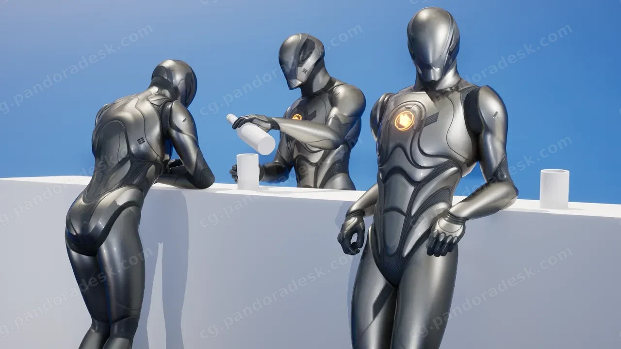 38 调酒师 NPC 动作捕捉动画 - 38 Bartender NPC Mocap Animations