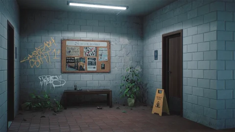 学校废弃洗手间-HighSchool Restroom
