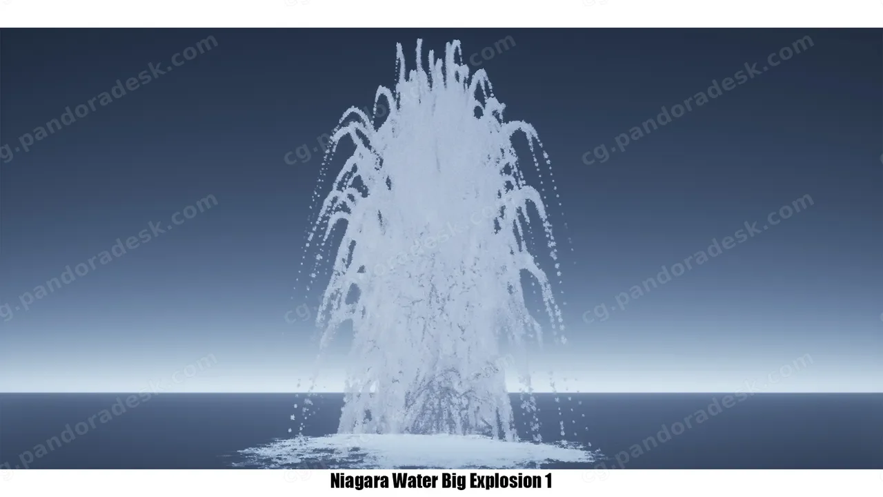 水爆炸特效 - Niagara Water Explosions Pack 01