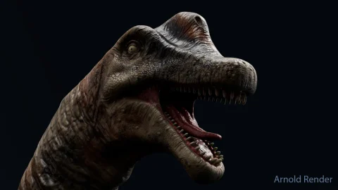 侏罗纪蜿龙恐龙角色模型 - Brachiosaurus Sauropod