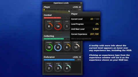 多人游戏升级等级经验系统 Experience System