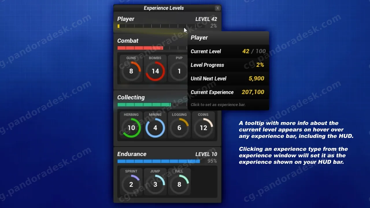 多人游戏升级等级经验系统 Experience System