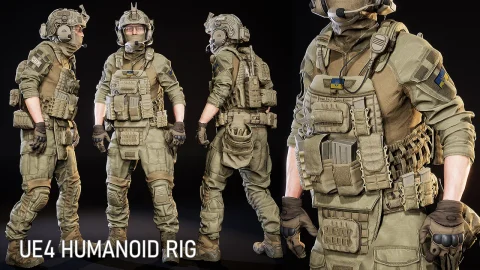 3A写实士兵角色军事人物 -MODULAR SOLDIER PACK Vol. 1