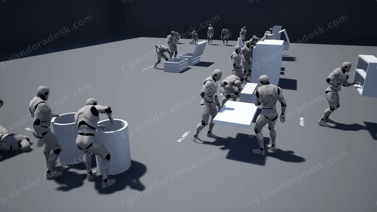 搬运掠夺偷盗动画-Loot Anim Set