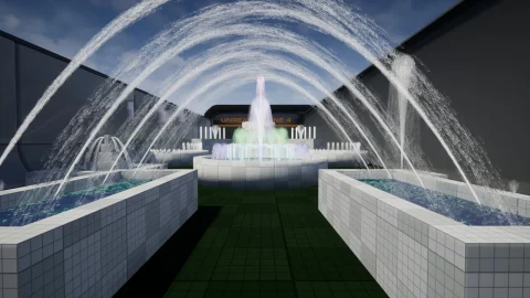 喷泉水流特效-Water Fountain