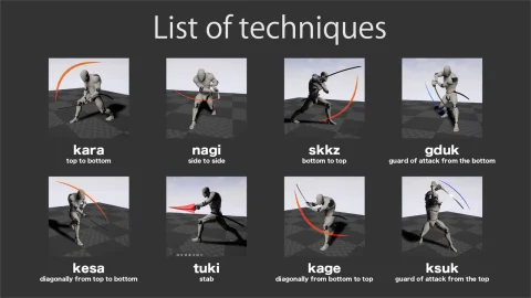 日本武士刀动作-Japanese sword action