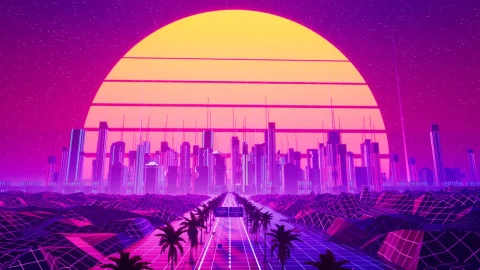 赛博朋克城市套件 - Synthwave City Kit