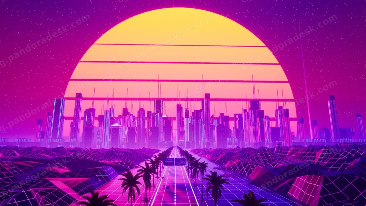 赛博朋克城市套件 - Synthwave City Kit