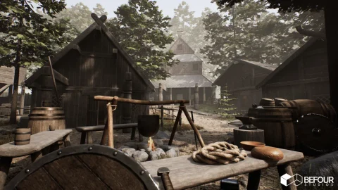 中世纪北欧村庄环境 Medieval Nordic Village Environment