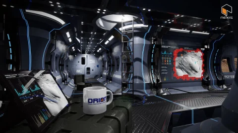 火星研究站-Modular Sci Fi Orion Mars Corridors
