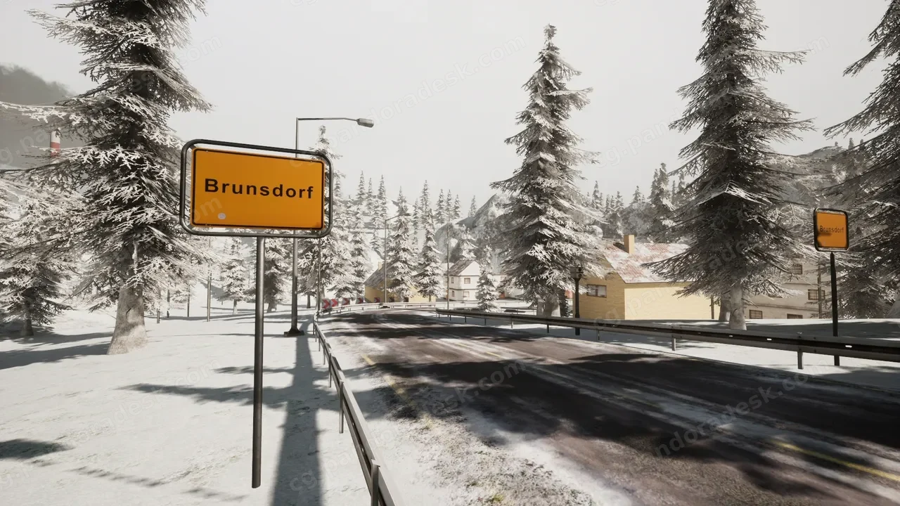 冬季景观 - 赛道 - Winterlandscape - Racing Track