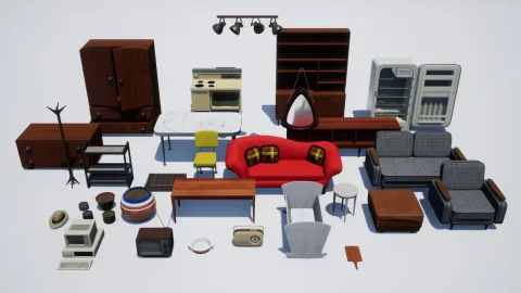 19年代房屋道具 - Mid-century House Props