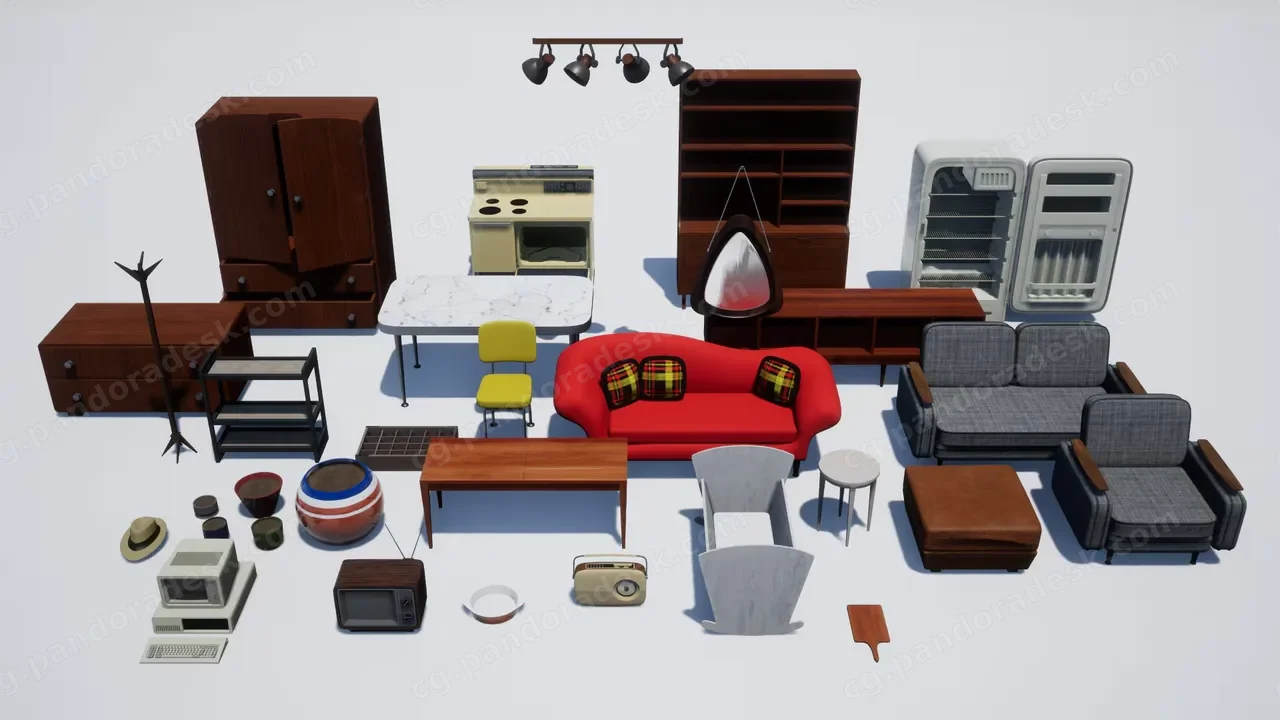 19年代房屋道具 - Mid-century House Props