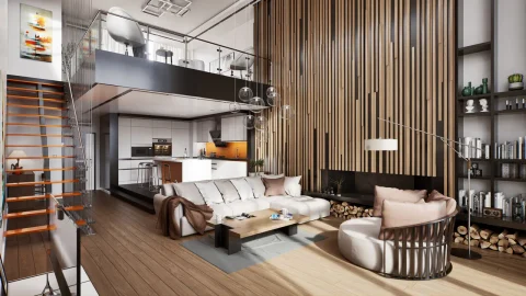 虚幻UE5.2 Modern Apartment Archinteriors Vol 9 Scene 5 建筑