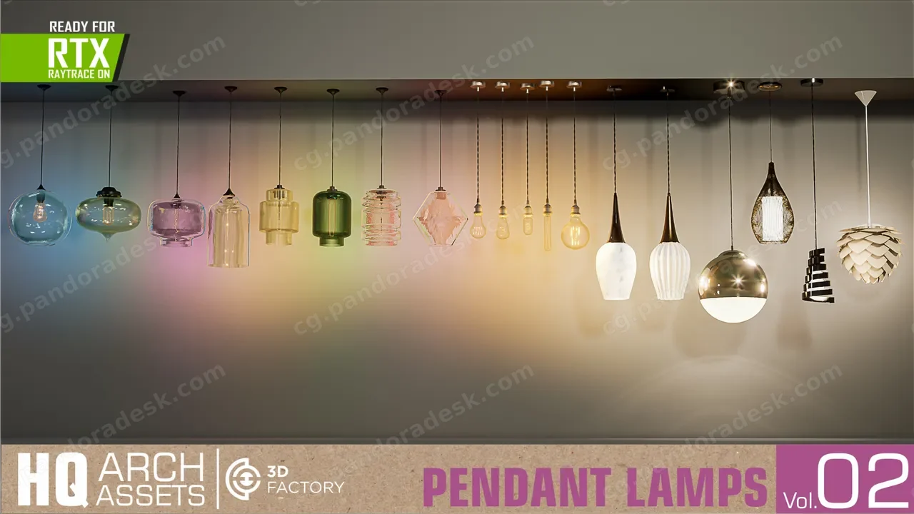 吊灯 - HQ Pendant Lamps Vol. 2