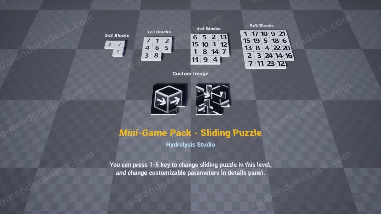 迷你游戏包 - 滑动拼图 Mini-Game Pack - Sliding Puzzle