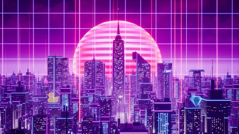 霓虹城市 - Neon City - Synthwave