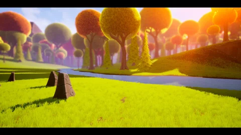 风格化山地景观 - Stylized Mountain Landscape