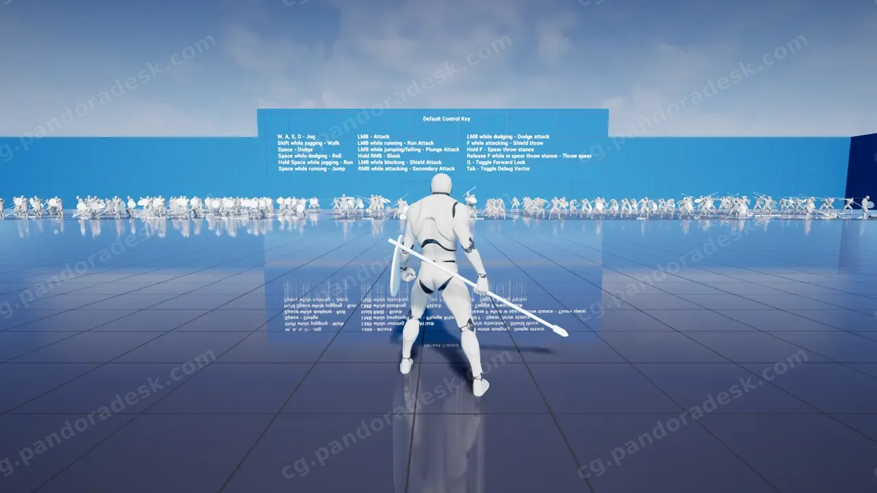 长矛盾牌动画包-Essential Spear And Shield Animation Pack