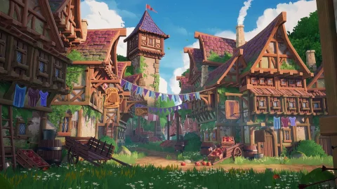 美丽的风格化中世纪小镇 - Modular Stylized Medieval Town