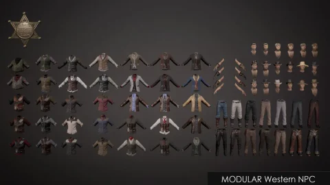 西方非玩家角色 - 数字人类 Western NPC - Metahuman