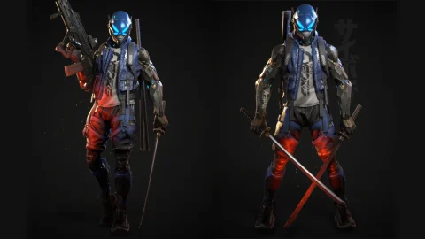 赛博朋克武士-Cyberpunk Samurai