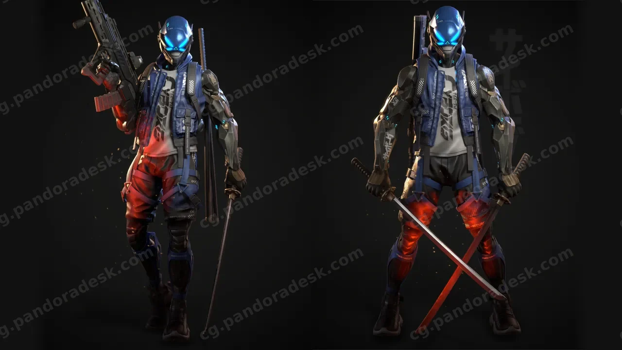 赛博朋克武士-Cyberpunk Samurai