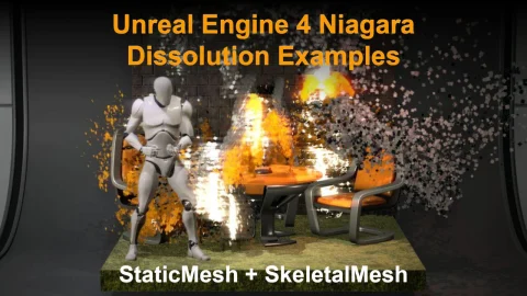 溶解消散特效-Niagara Dissolution Examples