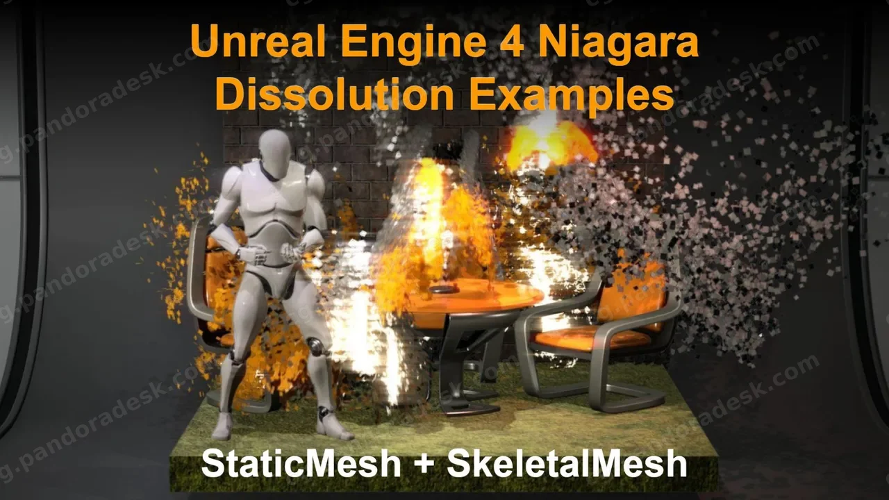 溶解消散特效-Niagara Dissolution Examples