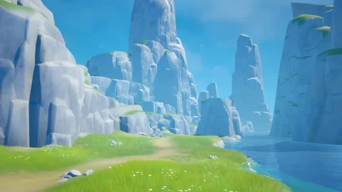 风格化岩石顶悬崖 Stylized Rocks Spires Cliffs