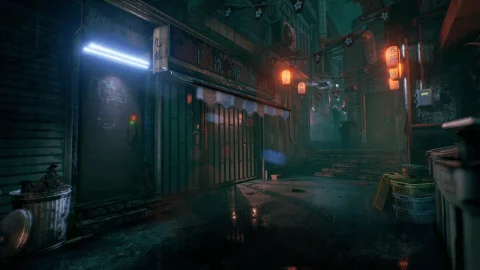 香港都市夜景-Hong Kong Alley